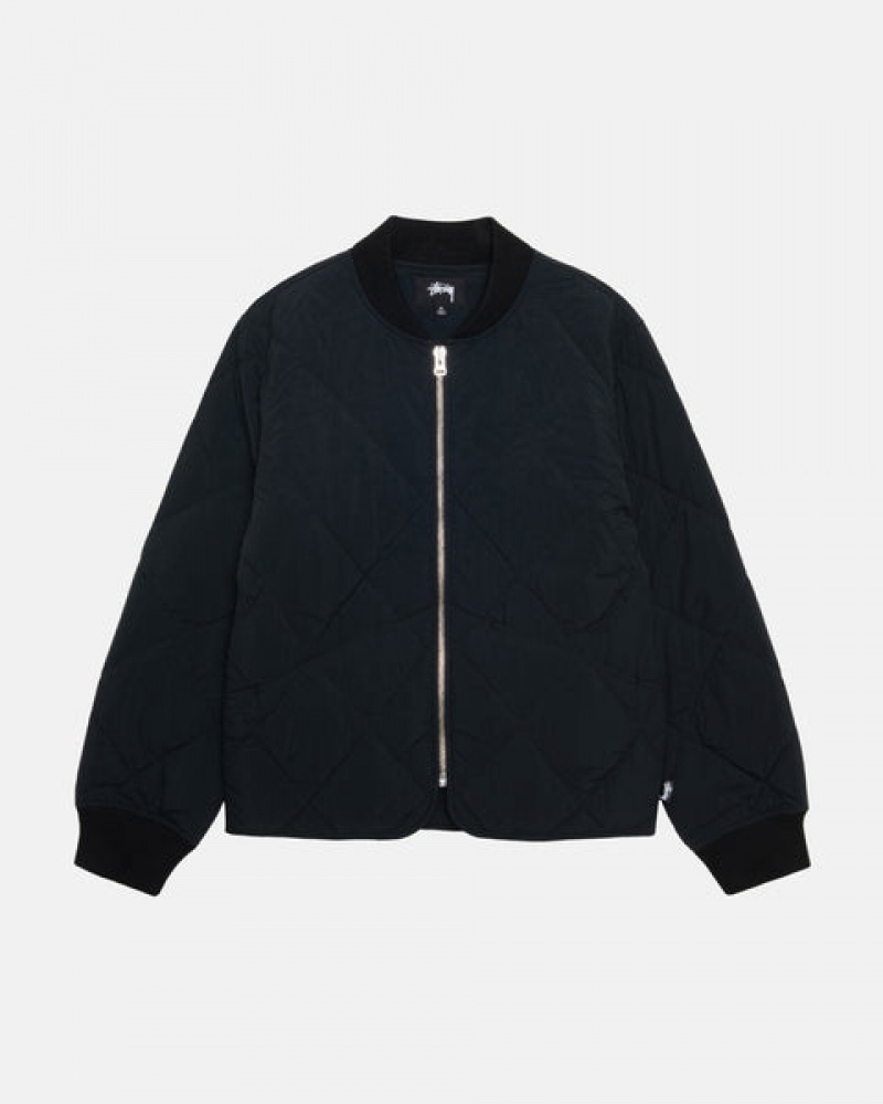 Stussy 8 Ball Gewatteerd Liner Jacket Jassen Dames Zwart Nederland | MSX-7558
