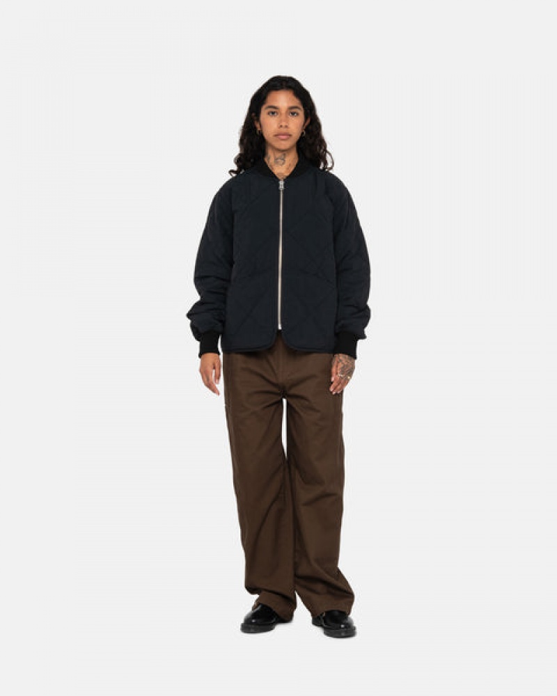 Stussy 8 Ball Gewatteerd Liner Jacket Jassen Heren Zwart Nederland | OGB-2256