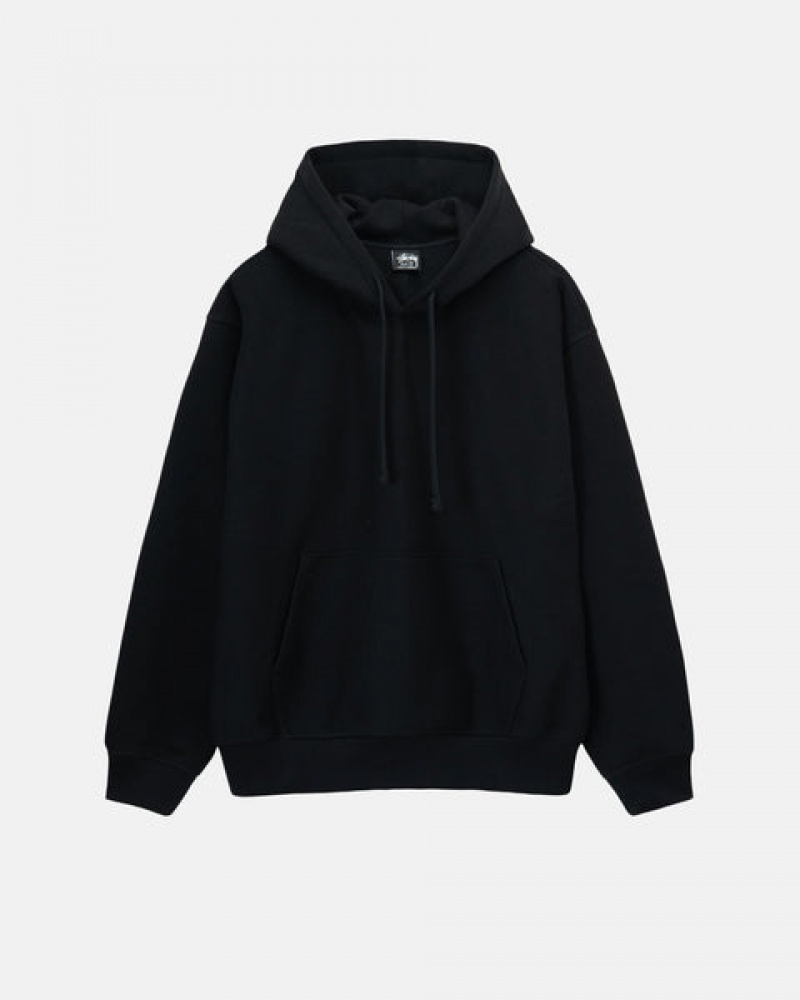 Stussy Back Hood Applique Hoodie Dames Zwart Nederland | CDG-7605