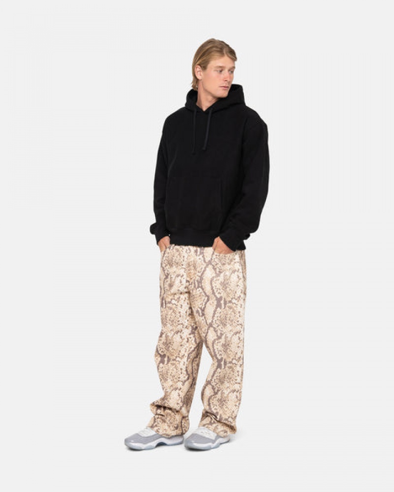 Stussy Back Hood Applique Hoodie Dames Zwart Nederland | CDG-7605