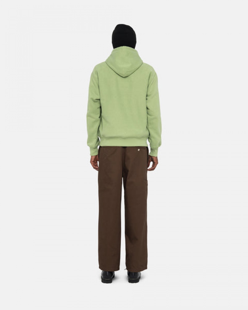 Stussy Basic Applique Hood Sweatshirts Heren Groen Nederland | RSI-3815