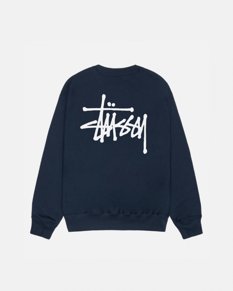 Stussy Basic Stussy Crew Sweatshirts Dames Donkerblauw Nederland | ADF-1914