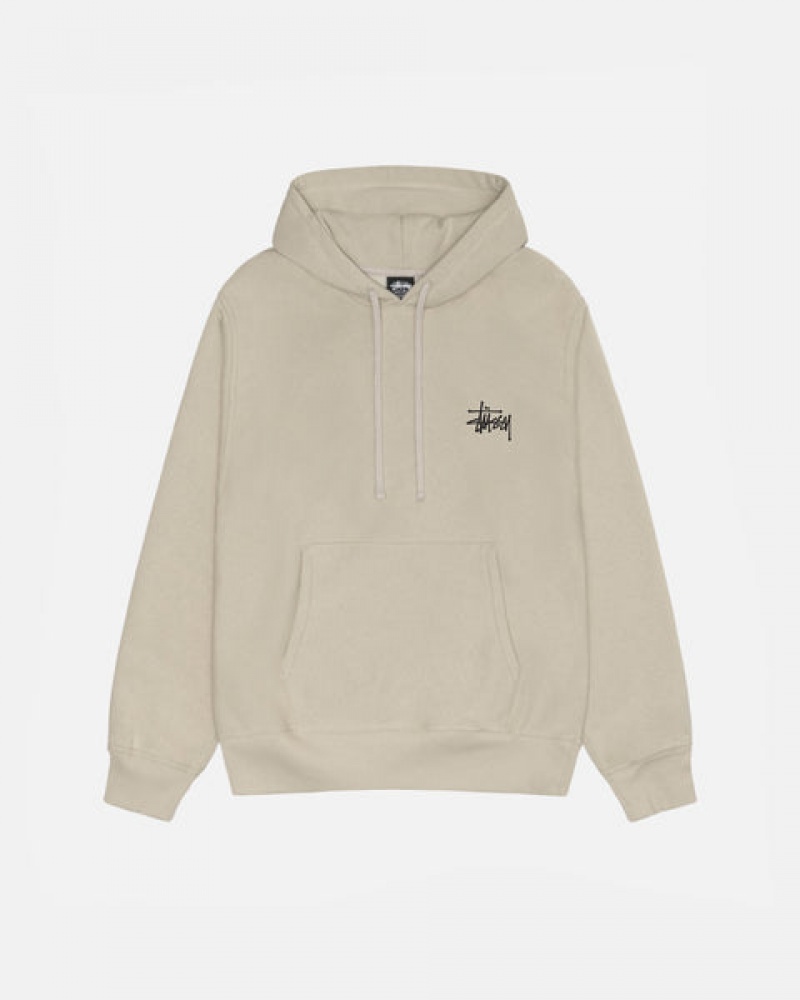 Stussy Basic Stussy Hood Sweatshirts Dames Khaki Nederland | WQZ-5558