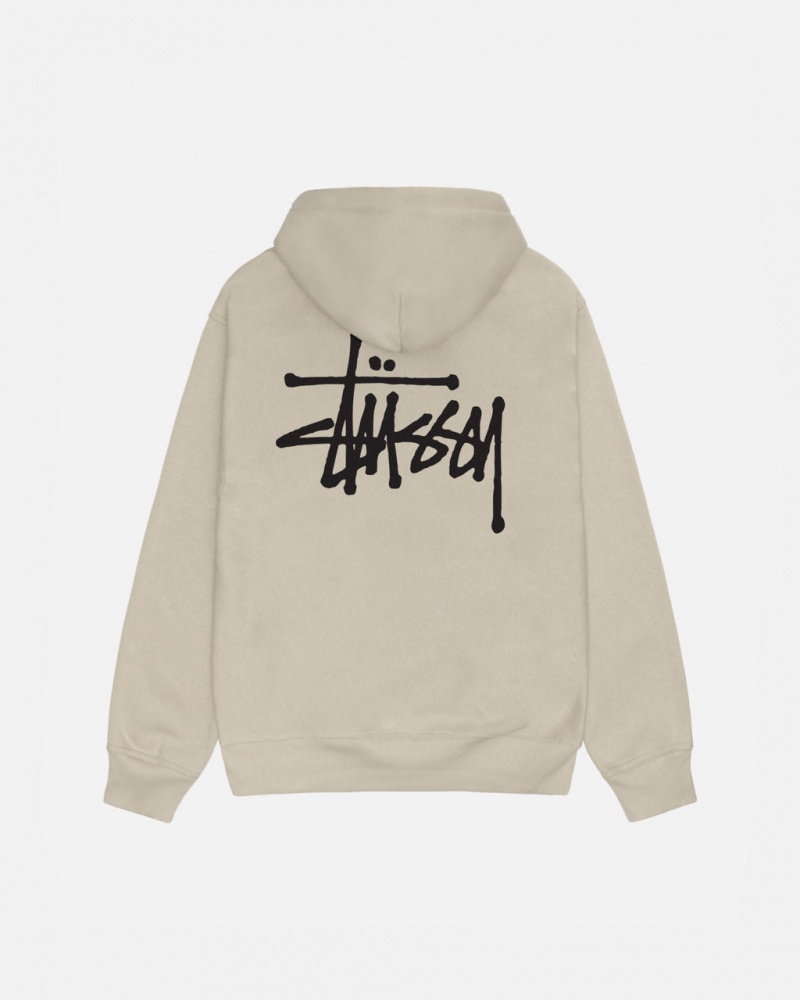 Stussy Basic Stussy Hood Sweatshirts Dames Khaki Nederland | WQZ-5558