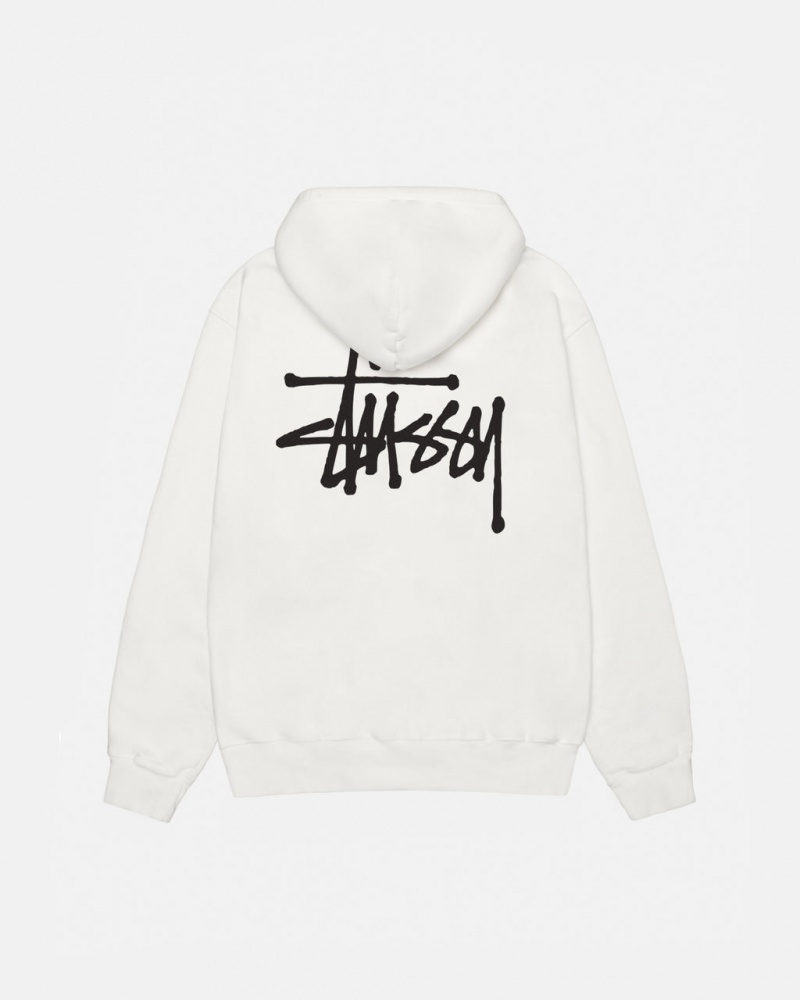 Stussy Basic Stussy Hoodie Pigment Dyed Hoodie Heren Beige Nederland | UKY-4395