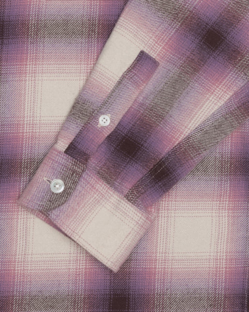 Stussy Bay Plaid Shirt Overhemd Dames Bordeaux Nederland | DNQ-4697