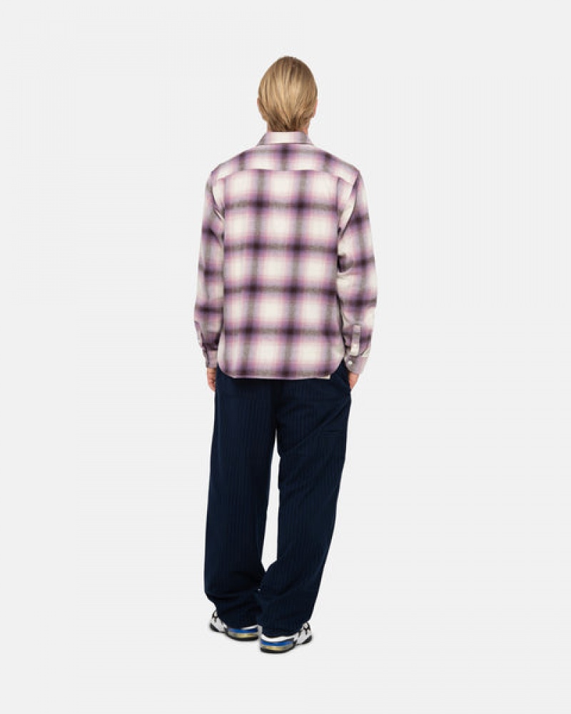 Stussy Bay Plaid Shirt Overhemd Dames Bordeaux Nederland | DNQ-4697