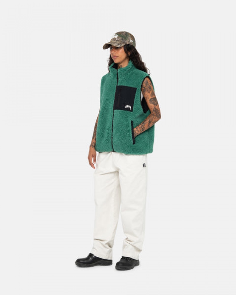 Stussy Beach Pant Brushed Katoenen Broek Dames Beige Nederland | XJC-7110