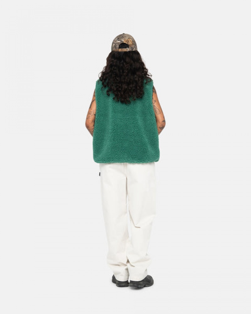Stussy Beach Pant Brushed Katoenen Broek Dames Beige Nederland | XJC-7110
