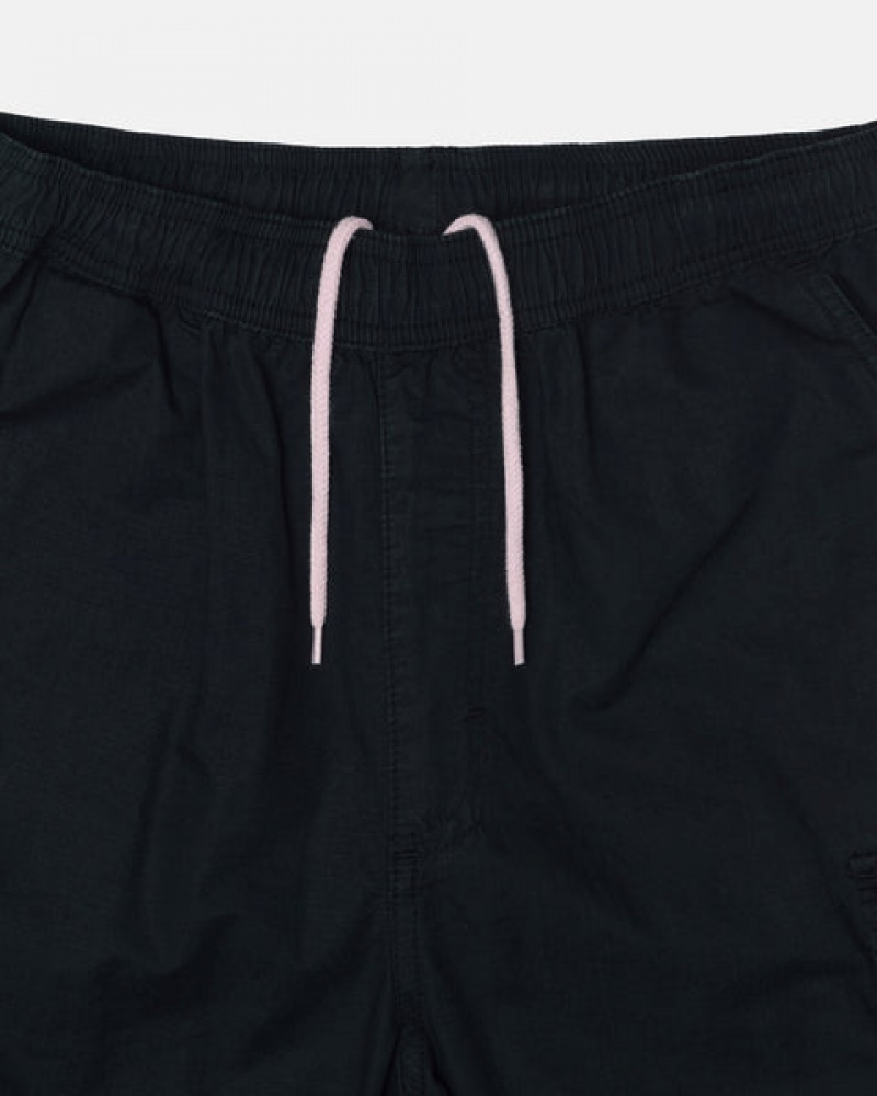 Stussy Beach Pant Ripstop Cargo Broek Heren Zwart Nederland | KLB-5096