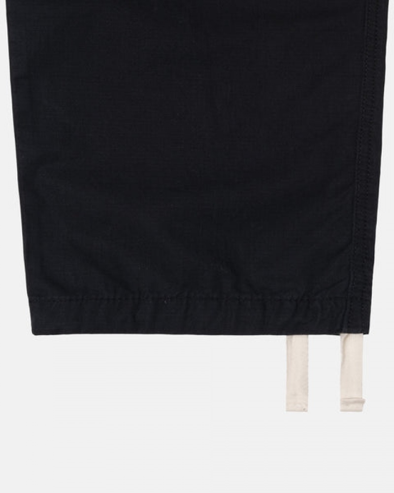 Stussy Beach Pant Ripstop Cargo Broek Heren Zwart Nederland | KLB-5096