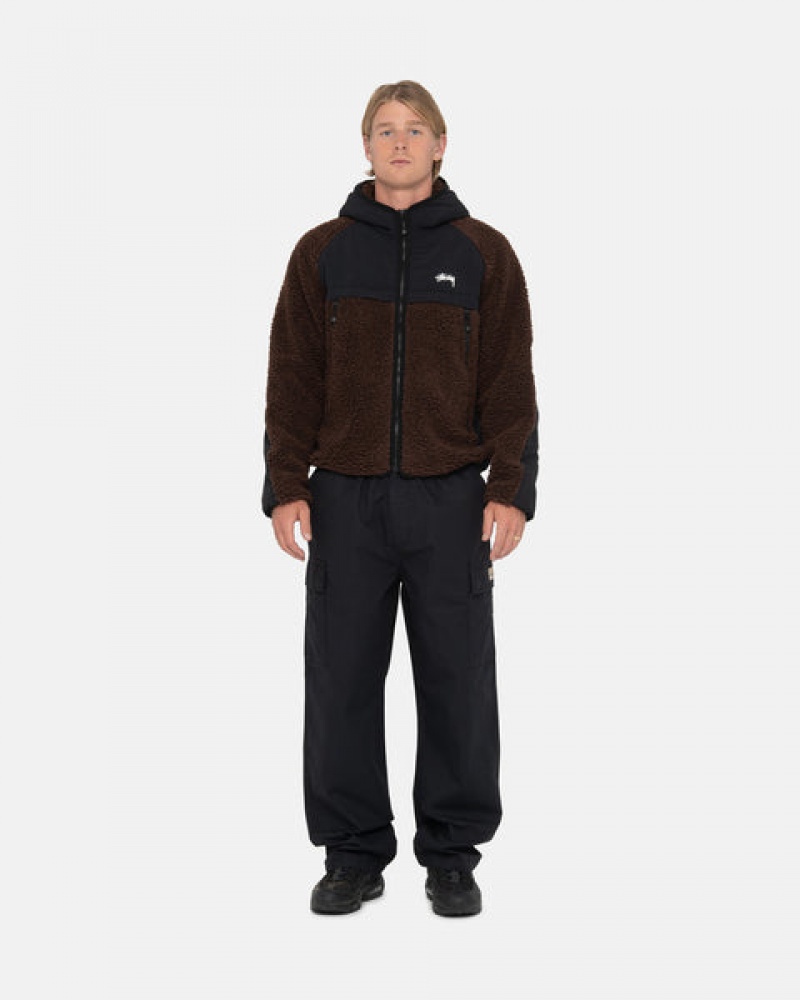 Stussy Beach Pant Ripstop Cargo Broek Heren Zwart Nederland | KLB-5096