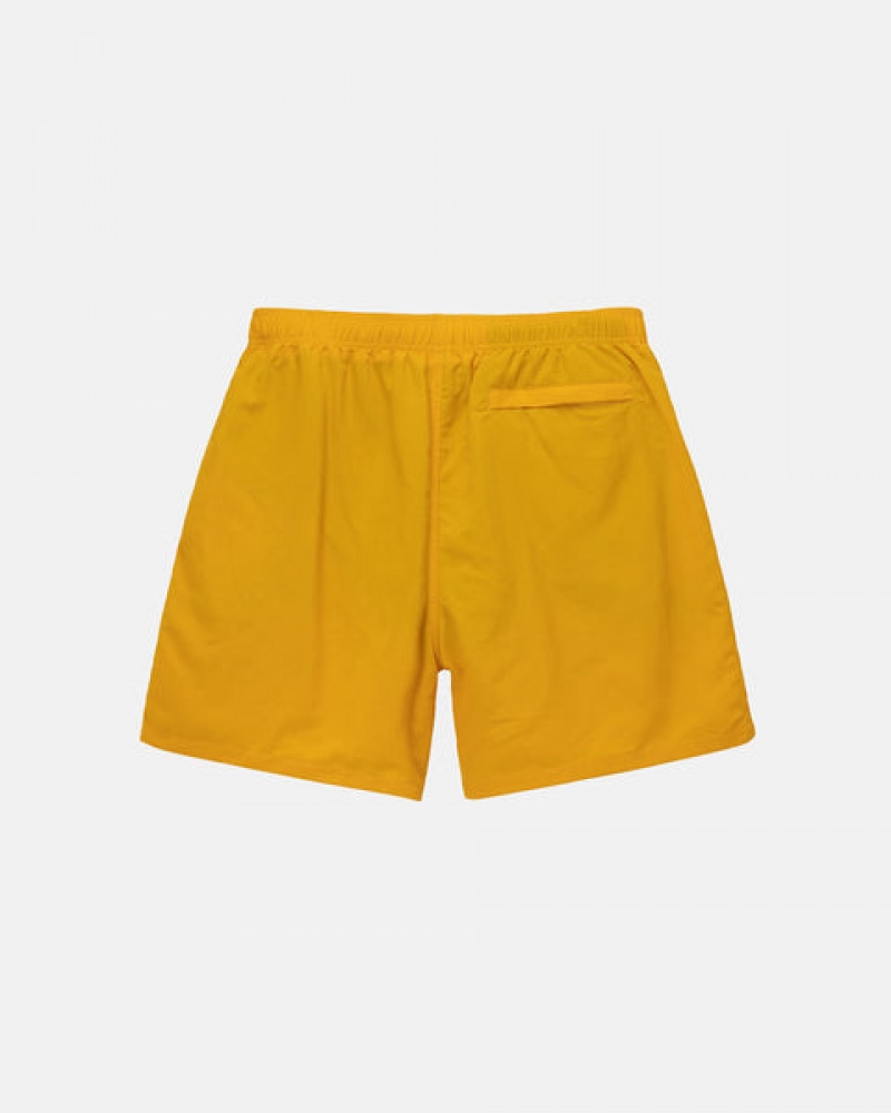Stussy Big Basic Water Kort Badpak Heren Geel Nederland | VDQ-8696