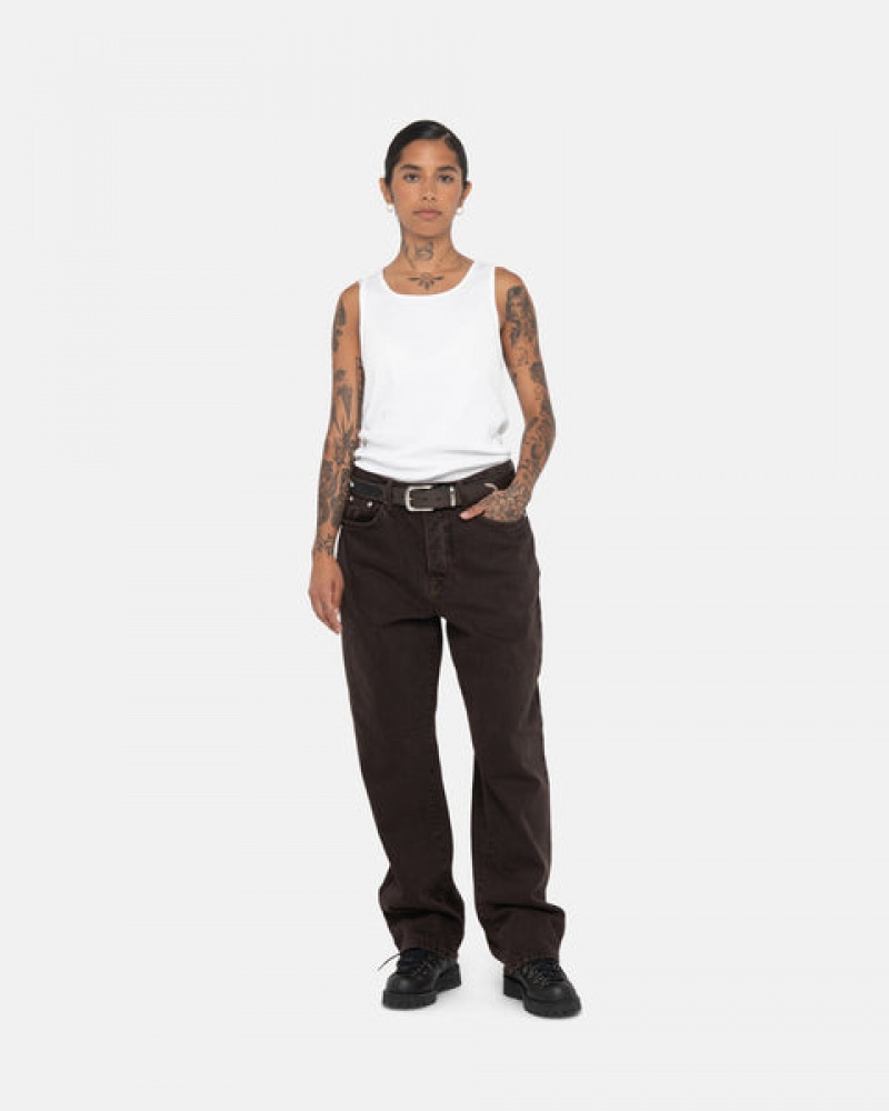 Stussy Big Ol' Jean Denim Dames Zwart Nederland | YVQ-1380