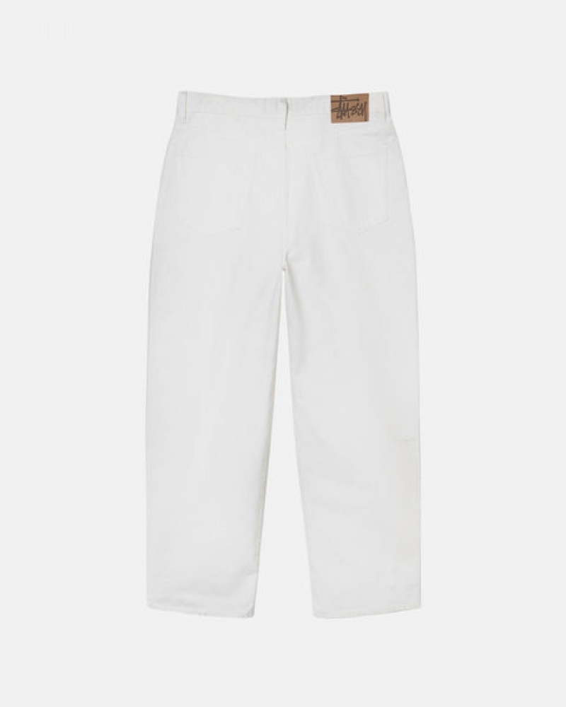 Stussy Big Ol' Jean Overdyed Denim Dames Beige Nederland | FHL-9001