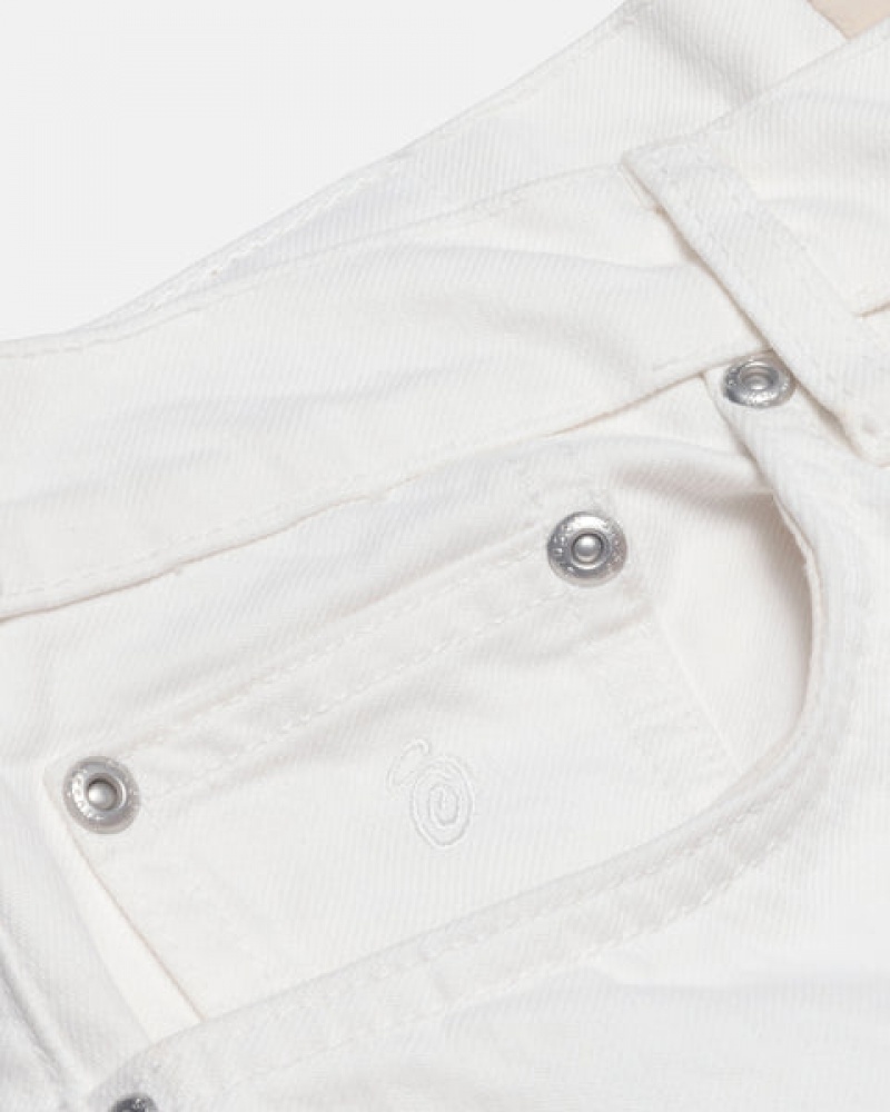 Stussy Big Ol' Jean Overdyed Denim Dames Beige Nederland | FHL-9001