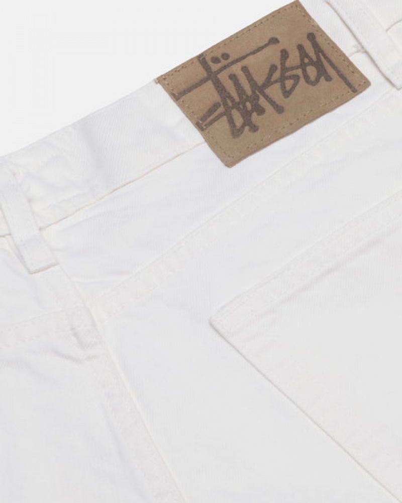 Stussy Big Ol' Jean Overdyed Denim Dames Beige Nederland | FHL-9001