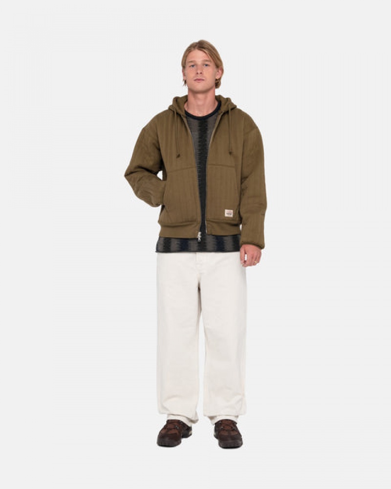 Stussy Big Ol' Jean Washed Canvas Denim Dames Beige Nederland | BAI-4204