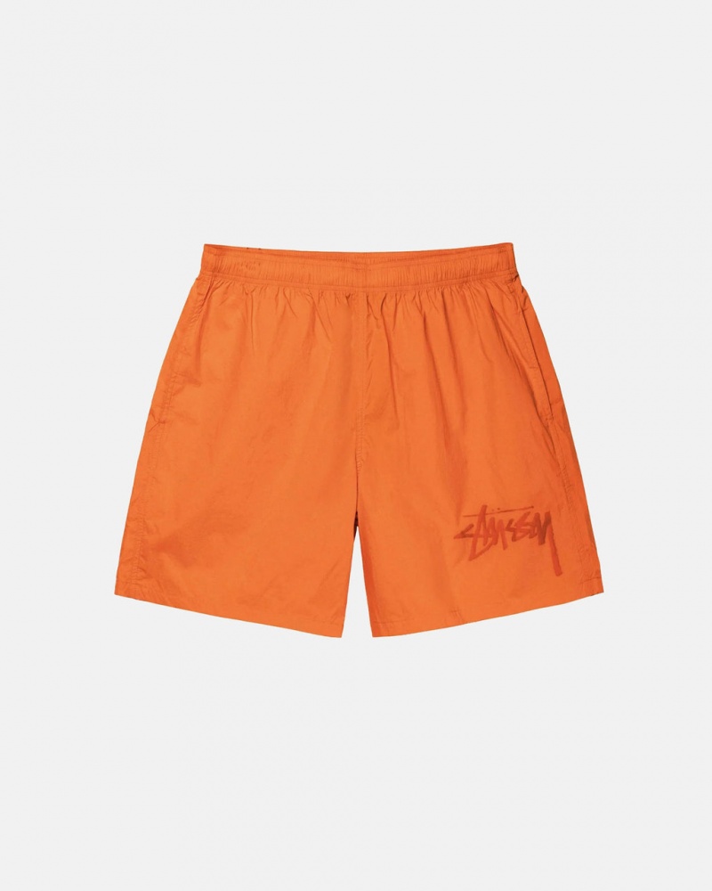 Stussy Big Stock Nylon Kort Korte Broek Dames Oranje Nederland | UEK-3498