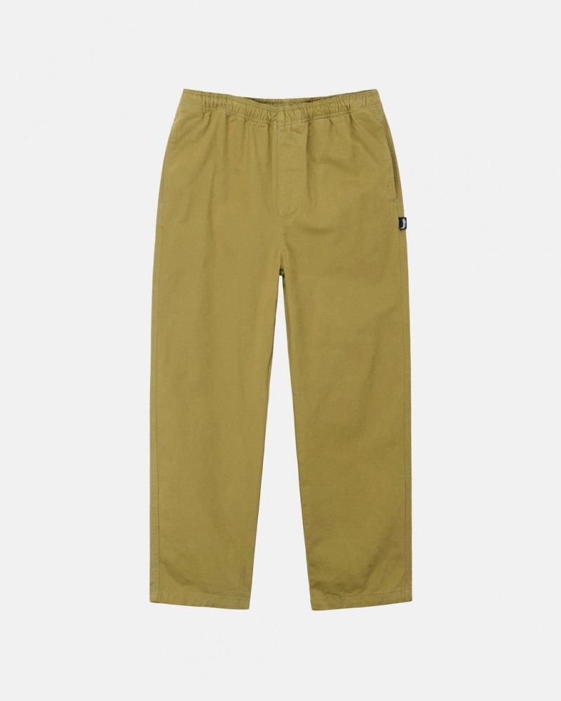 Stussy Brushed Beach Pant Broek Dames Donkerolijfgroen Nederland | EMZ-6735