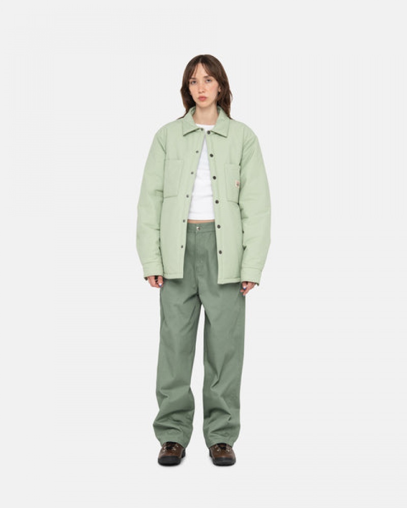 Stussy Gewatteerd Tech Over Shirt Overhemd Heren Groen Nederland | KGZ-6234