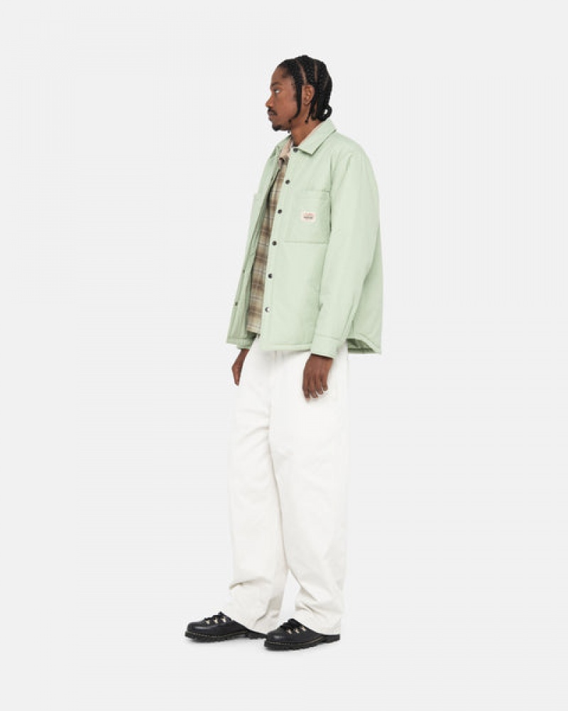 Stussy Gewatteerd Tech Over Shirt Overhemd Dames Groen Nederland | SDO-9030