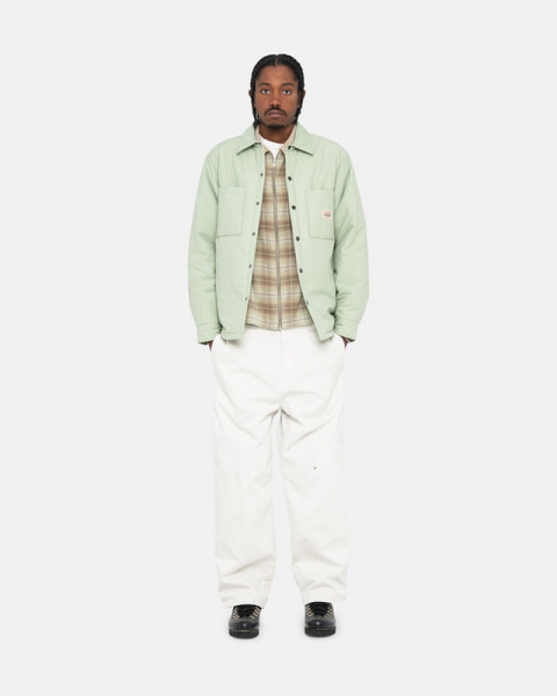 Stussy Gewatteerd Tech Over Shirt Overhemdjassen Heren Groen Nederland | UCT-0776