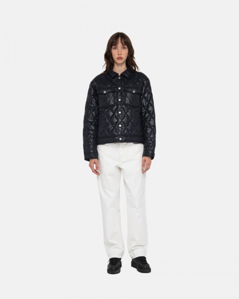 Stussy Klassieke Jean Overdyed Denim Dames Beige Nederland | KDU-6534