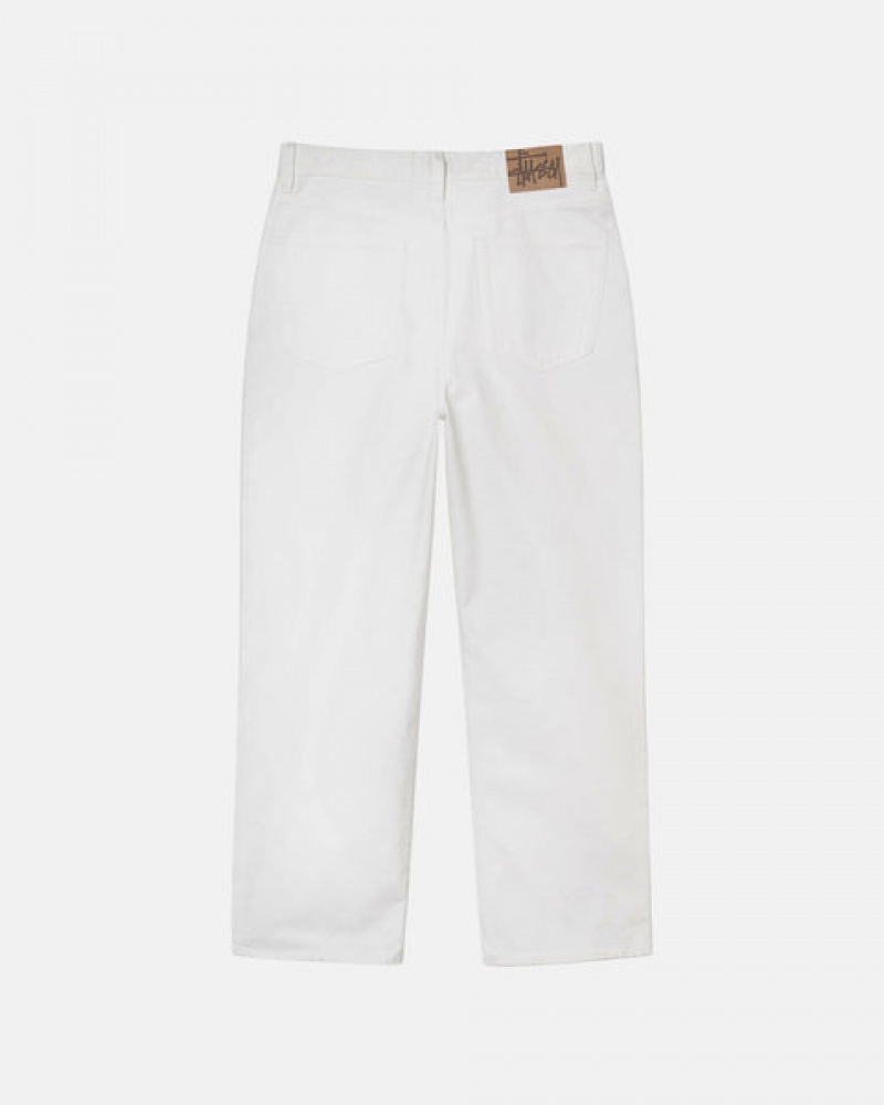 Stussy Klassieke Jean Overdyed Denim Dames Beige Nederland | KDU-6534