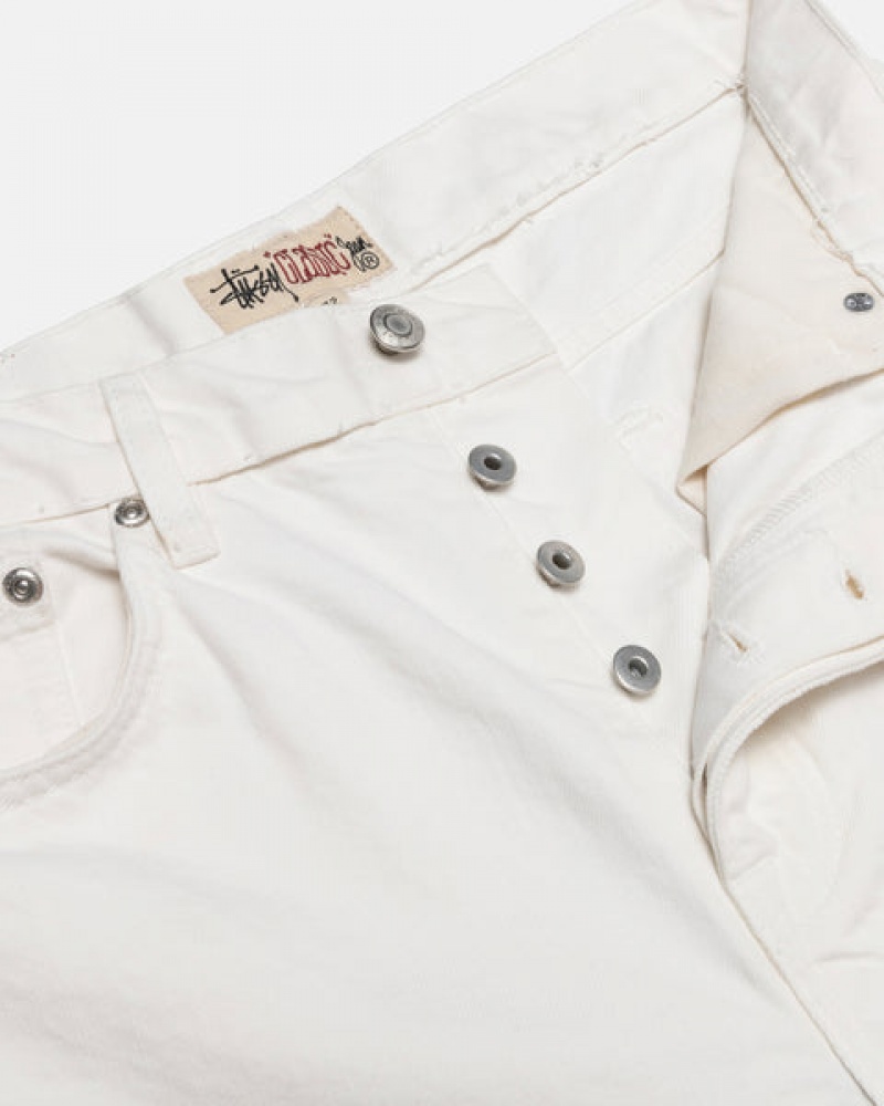 Stussy Klassieke Jean Overdyed Denim Dames Beige Nederland | KDU-6534
