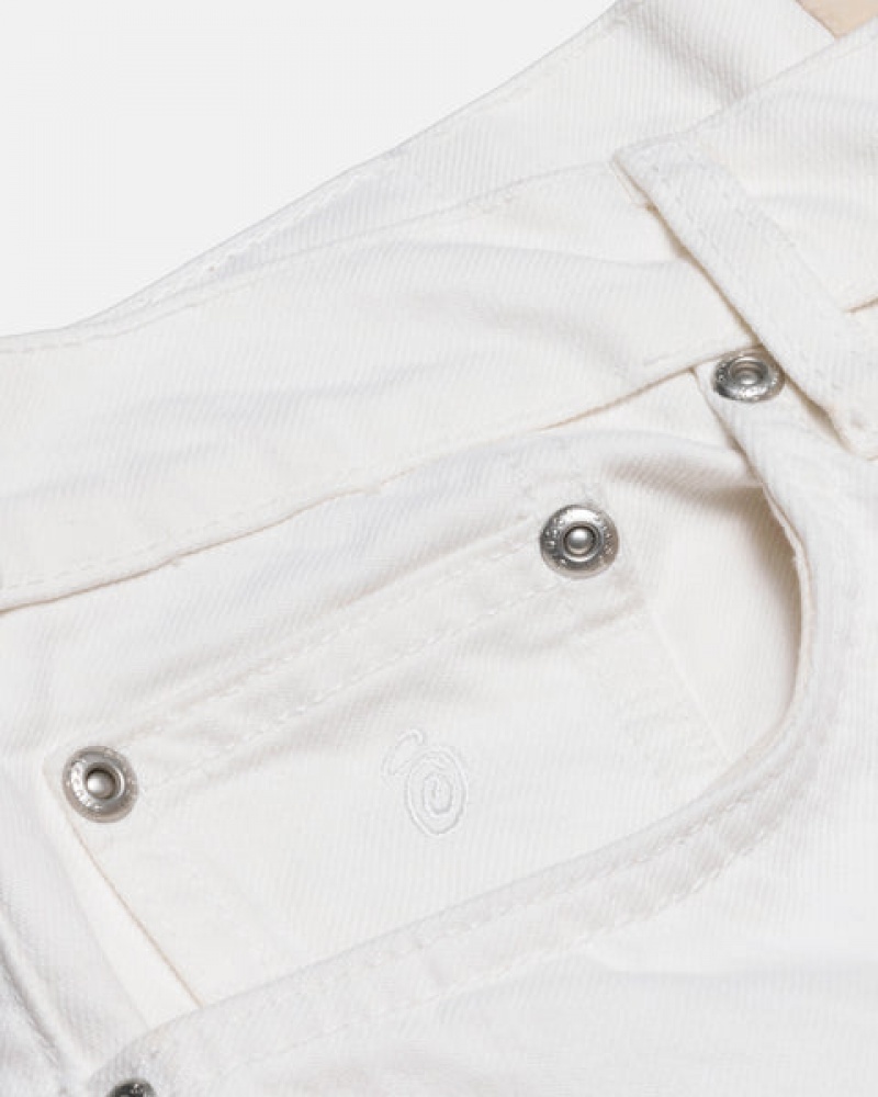 Stussy Klassieke Jean Overdyed Denim Dames Beige Nederland | KDU-6534
