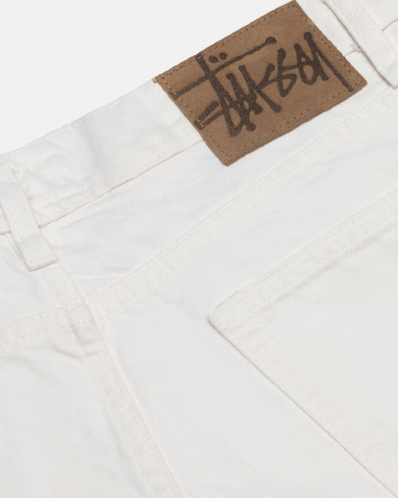 Stussy Klassieke Jean Overdyed Denim Dames Beige Nederland | KDU-6534