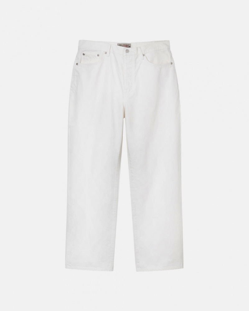 Stussy Klassieke Jean Overdyed Denim Dames Beige Nederland | KDU-6534