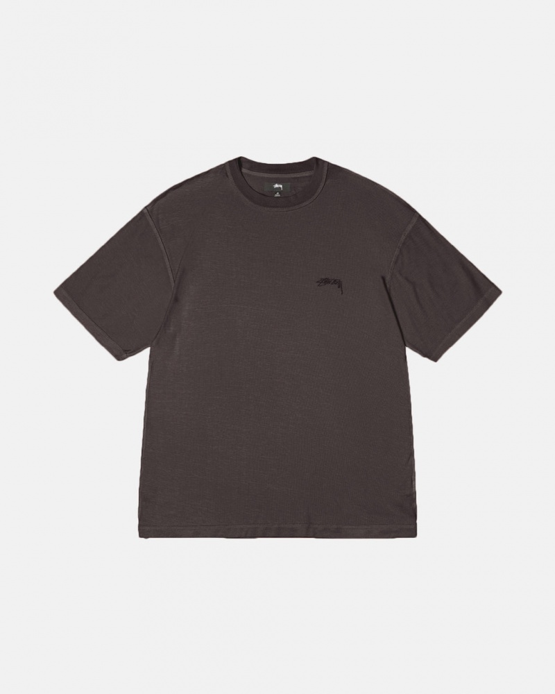 Stussy Lazy Tee T-shirts Heren Zwart Nederland | FVT-2297