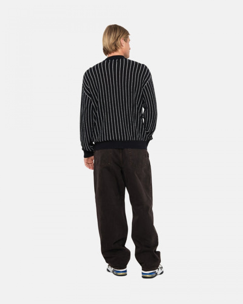 Stussy Light Weight Ls Zip Polo Overhemd Heren Zwart Nederland | HEB-5901