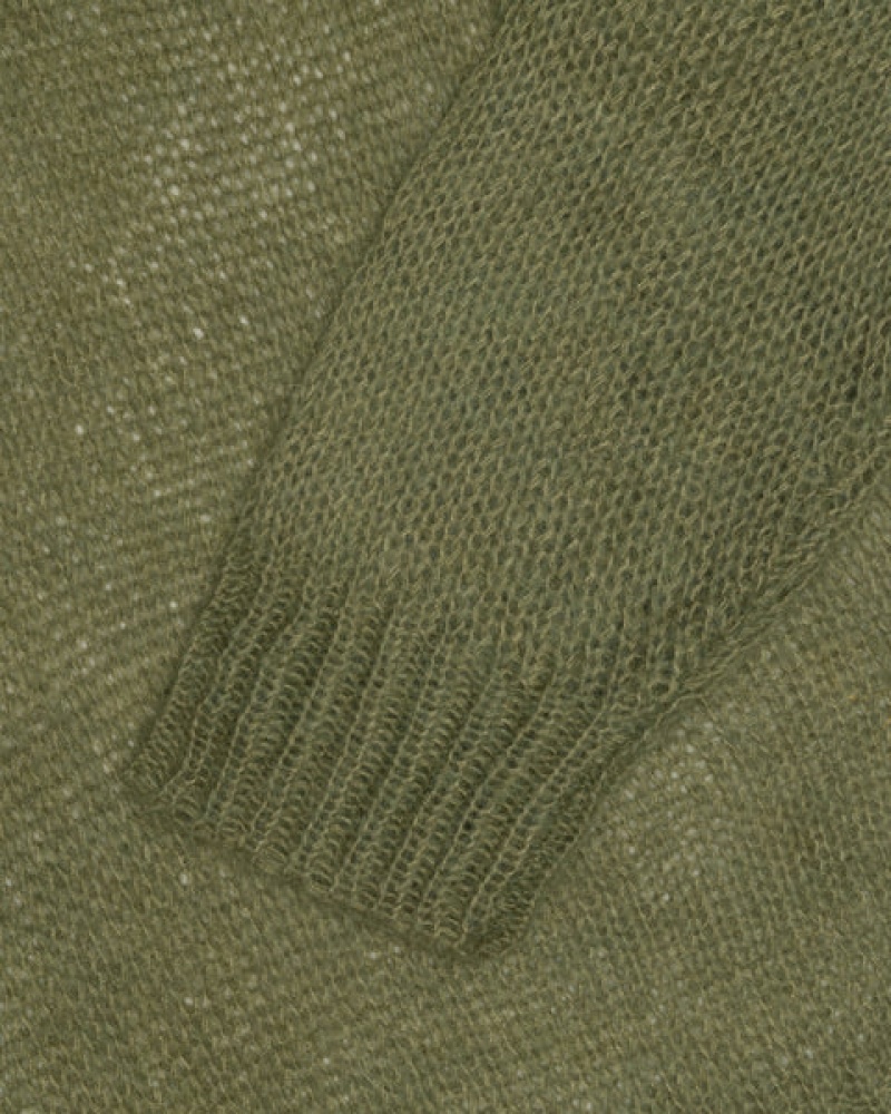 Stussy Loose Knit Trui Trui Dames Olijfgroen Nederland | JUC-5394