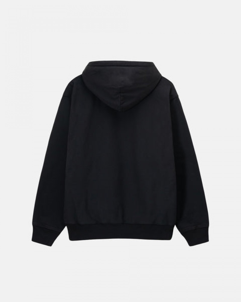 Stussy Overdyed Stock Logo Hoodie Dames Zwart Nederland | GDQ-0753