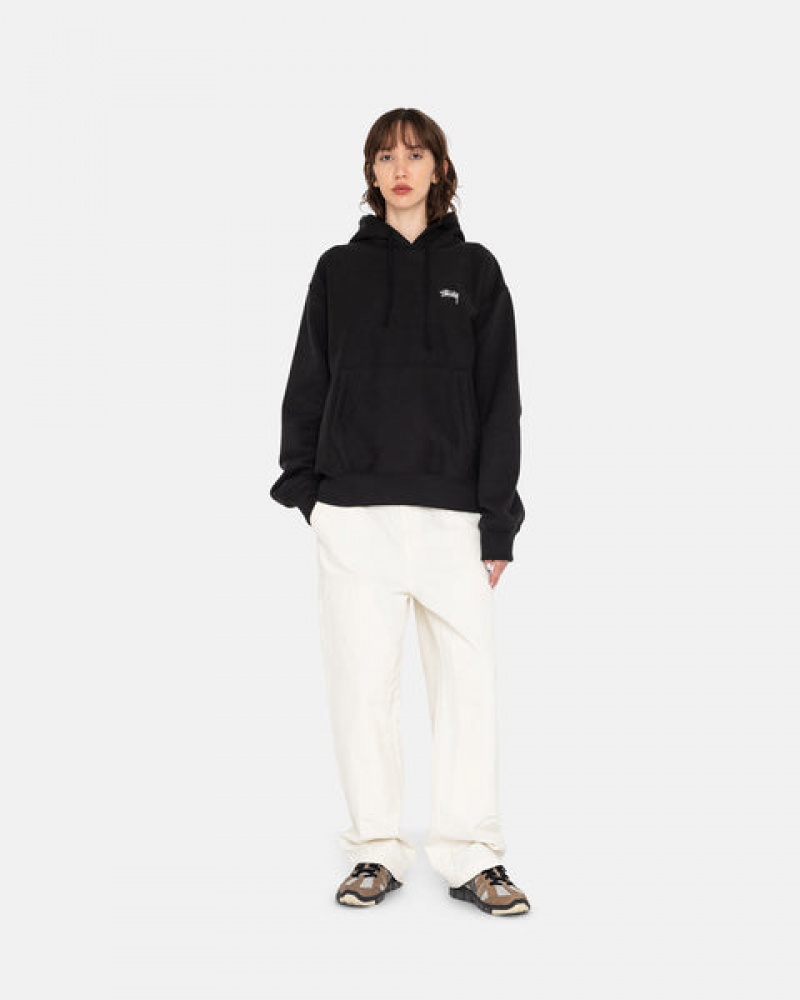 Stussy Overdyed Stock Logo Hoodie Dames Zwart Nederland | GDQ-0753