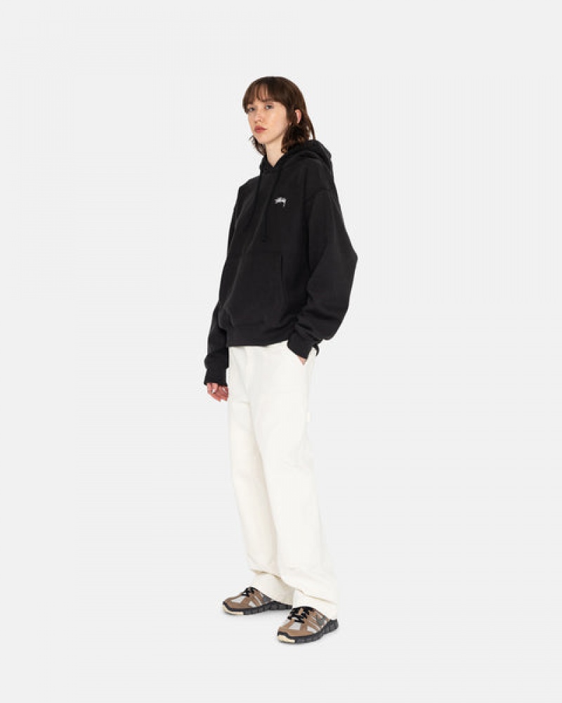 Stussy Overdyed Stock Logo Hoodie Dames Zwart Nederland | GDQ-0753