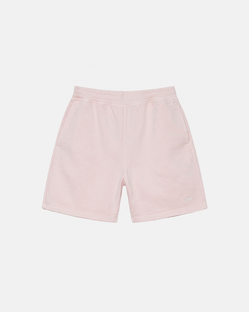 Stussy Overdyed Stock Logo Kort Korte Broek Dames Roze Nederland | HZU-3307