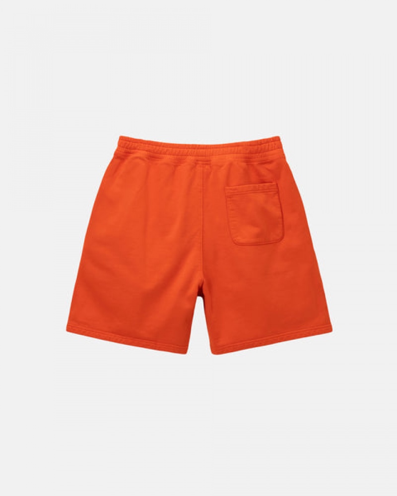 Stussy Overdyed Stock Logo Kort Sweatshirts Dames Oranje Nederland | ASN-1103