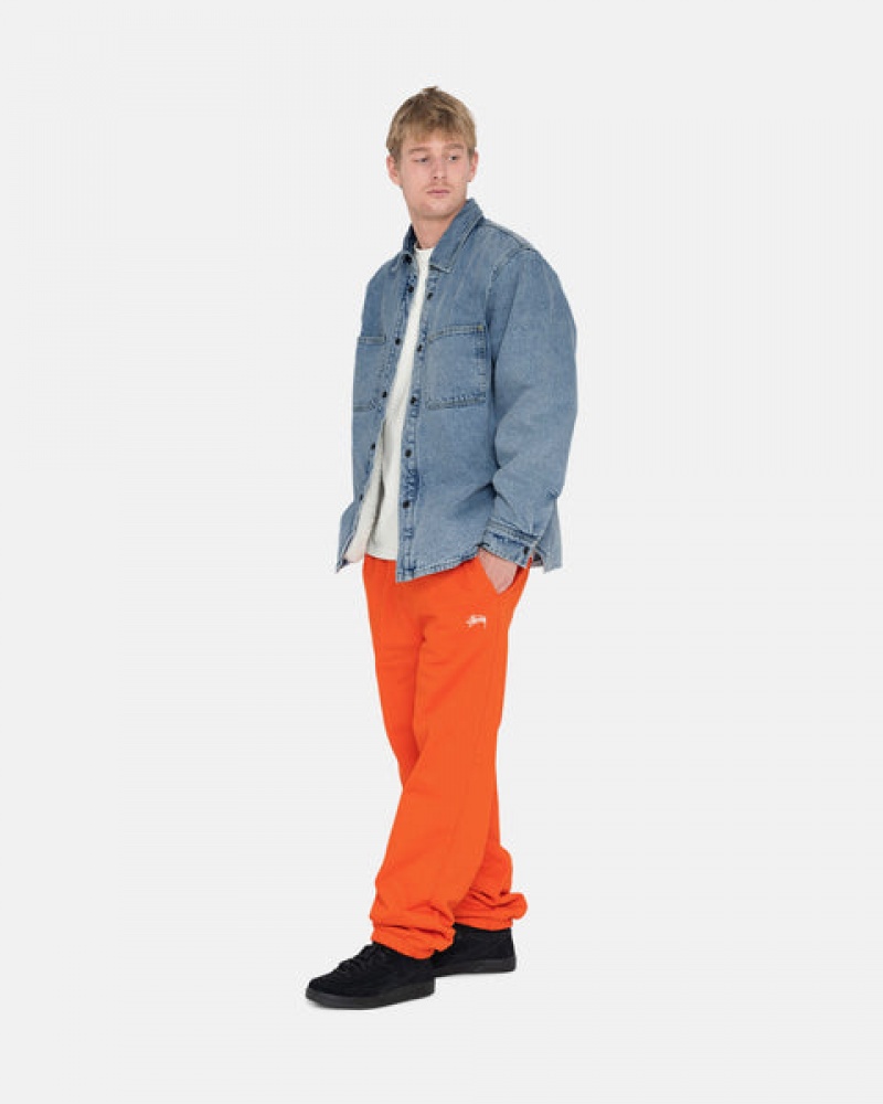 Stussy Overdyed Stock Logo Pant Sweatshirts Dames Oranje Nederland | WRI-9549