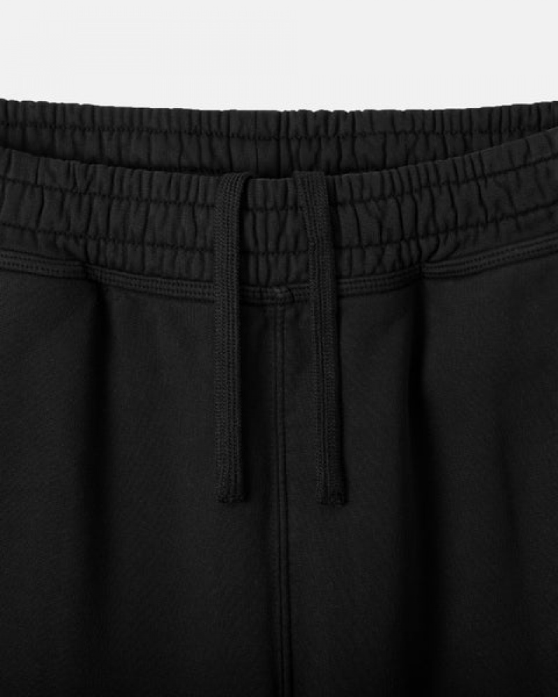 Stussy Overdyed Stock Logo Sweat Kort Sweatshort Dames Zwart Nederland | WRT-9077