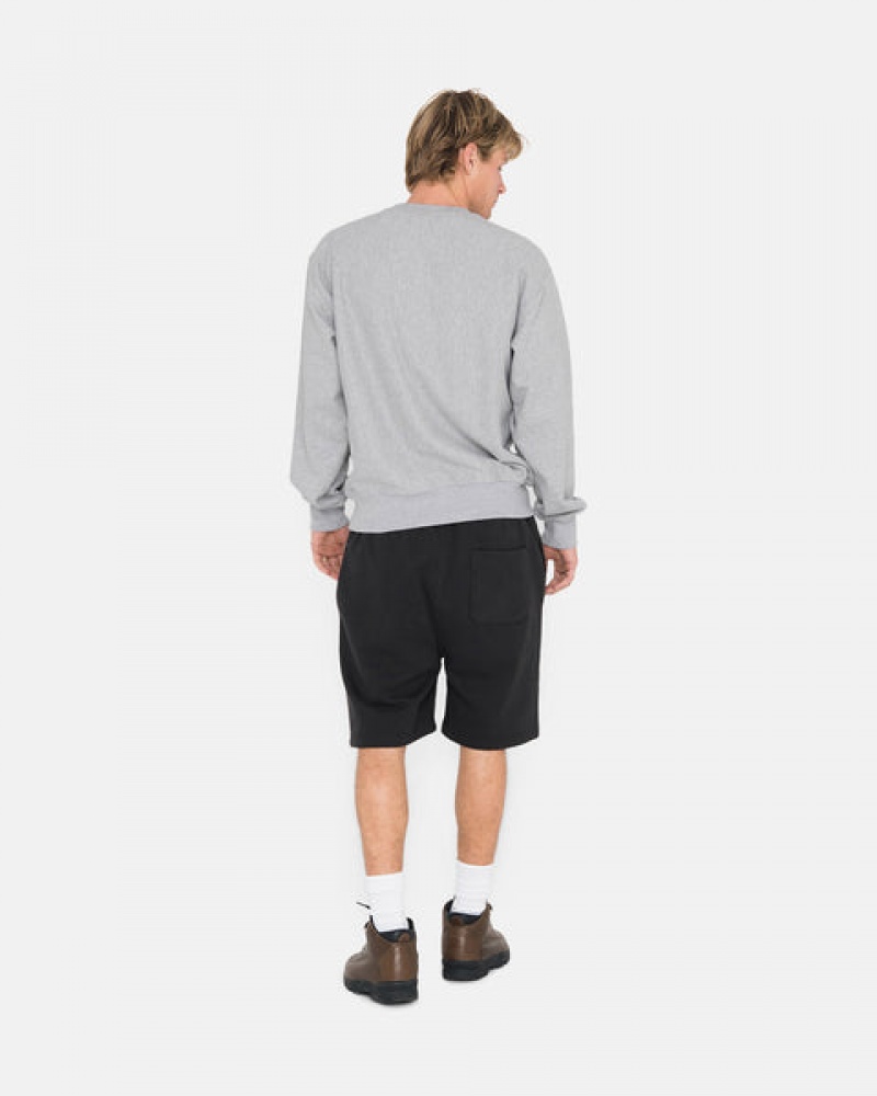 Stussy Overdyed Stock Logo Sweat Kort Sweatshort Dames Zwart Nederland | WRT-9077