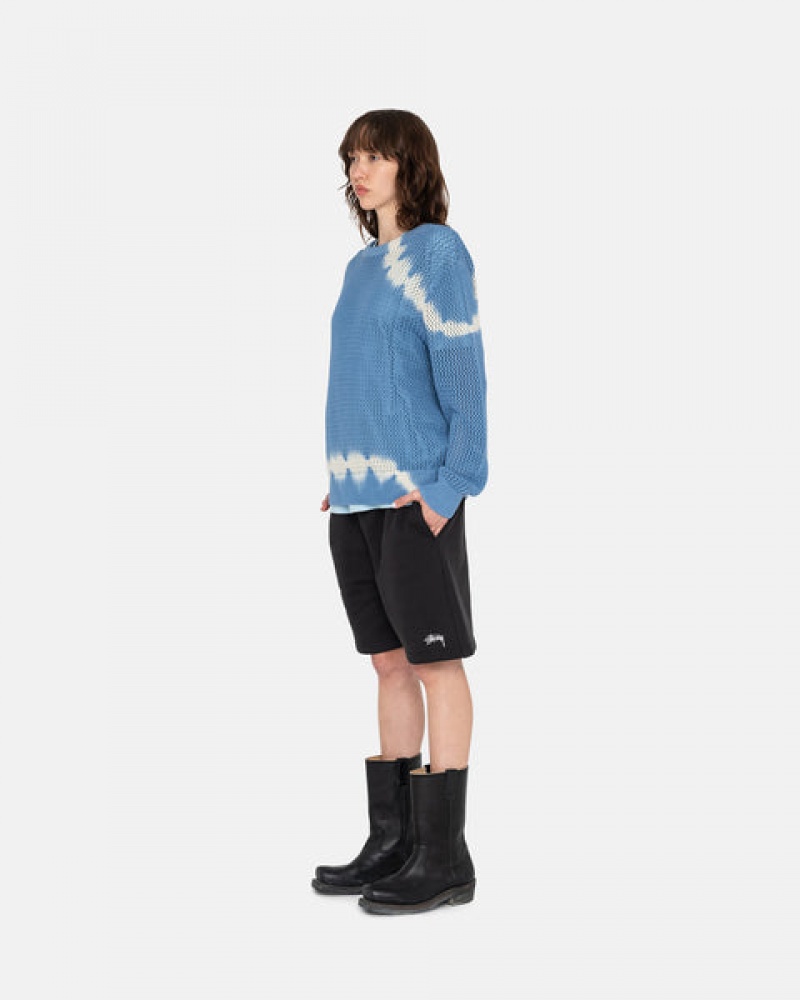 Stussy Overdyed Stock Logo Sweat Kort Sweatshort Dames Zwart Nederland | WRT-9077