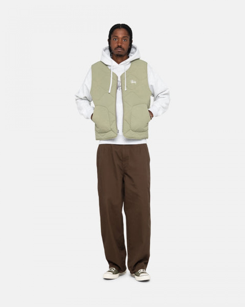 Stussy Recycled Nylon Liner Vest Dames Bruin Nederland | RUH-0834