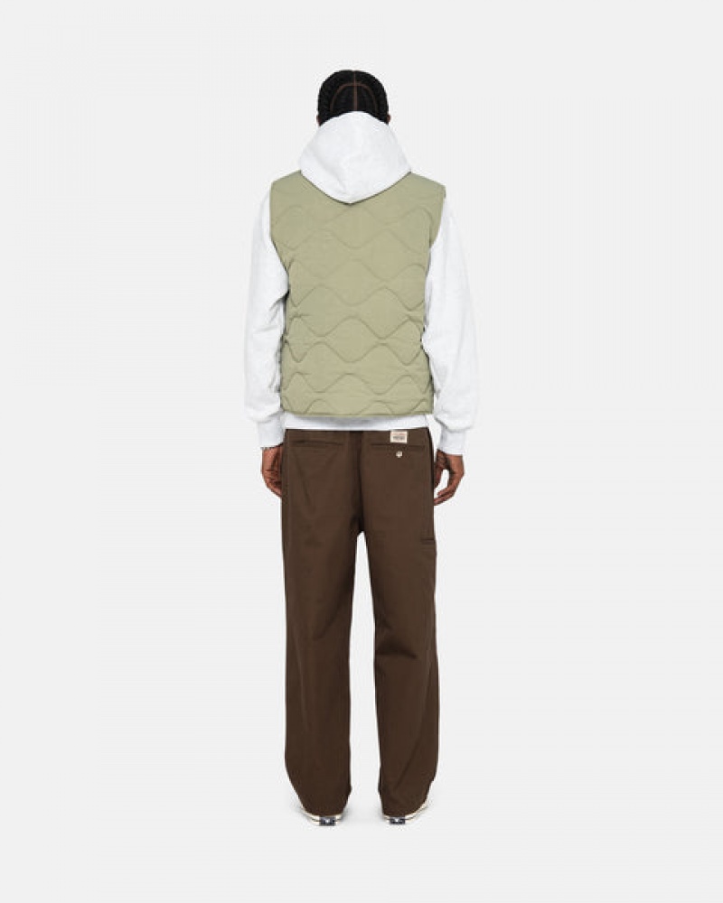 Stussy Recycled Nylon Liner Vest Dames Bruin Nederland | RUH-0834
