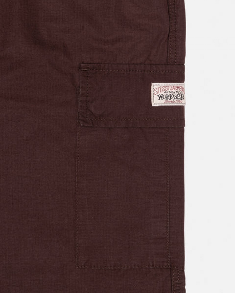 Stussy Ripstop Cargo Beach Pant Broek Dames Bruin Nederland | EWY-1561