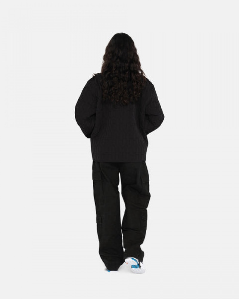 Stussy S Gewatteerd Liner Jacket Jassen Heren Zwart Nederland | CMZ-5944