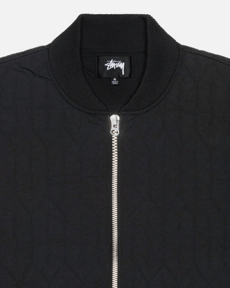 Stussy S Gewatteerd Liner Jacket Jassen Heren Zwart Nederland | CMZ-5944